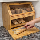 Porta-Pão Premium com Tábua de Corte Integrada