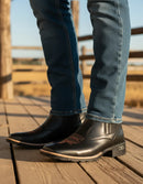 Botina Masculina Texana – Couro Natural e Solado Tratorado
