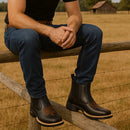 Botina Masculina Texana – Couro Natural e Solado Tratorado